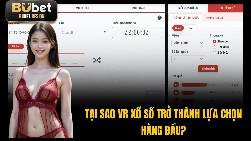 Hình ảnh giao diện VR Xổ Số với thiết kế hiện đại và bắt mắt