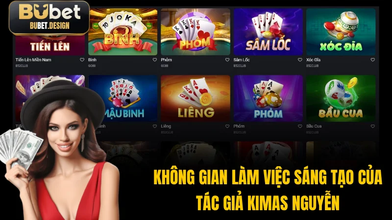 Không gian làm việc sáng tạo của tác giả Kimas Nguyễn