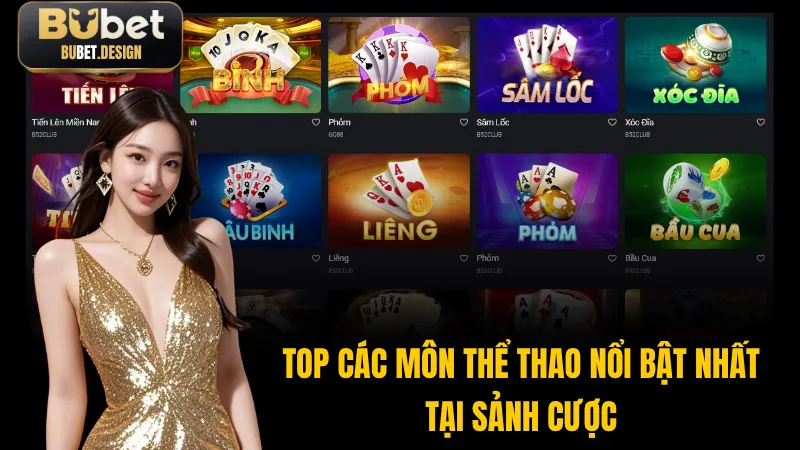 Top những môn thể thao được ưa chuộng nhất tại sảnh cược